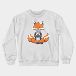 The fox meditates Crewneck Sweatshirt